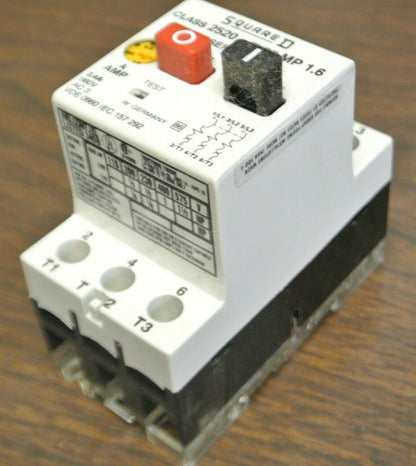 SQUARE D 2520 MP 1.6 MOTOR PROTECTIVE SWITCH / 1.6 - 2.4A / NEW SURPLUS