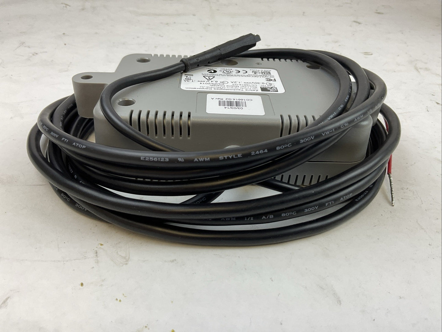 ZEBRA TECHNOLOGIES CORPORATION CC16614-G2 REV A RCLI-DC MOBILE CHARGER