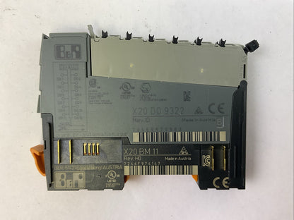 B&R X20D09322 REV I0 I/O MODULE X20BM11 REV H0