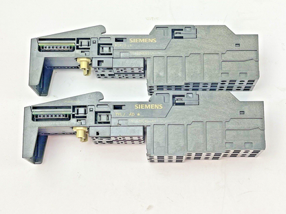 SIEMENS *LOT OF 2* 6ES7 193-4CF50-0AA0 SIMATIC S7 TM-E30C46-A1 TERMINAL MODULES