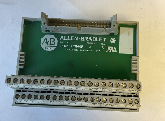 ALLEN BRADLEY 1492-IFM40F INTERFACE MODULE SER.A REV.A