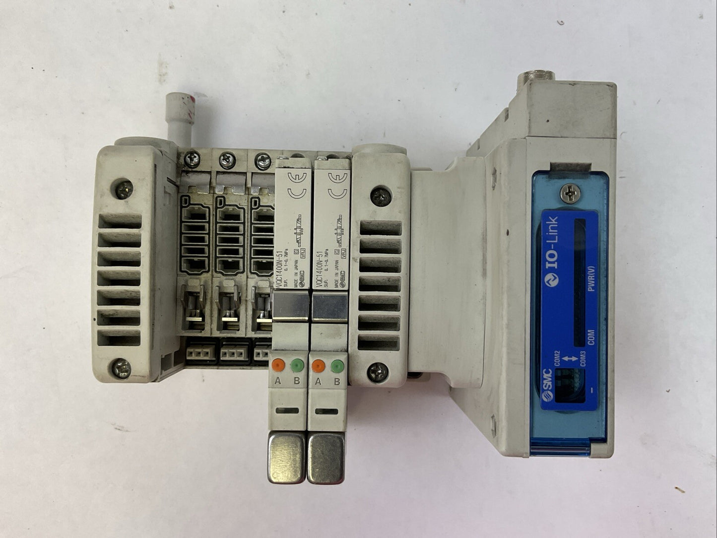 SMC EX260-SIL1-X210 24VDC COMPACT SERIAL INTERFACE (2)VQC1400N-51 SOLENOID VALVE