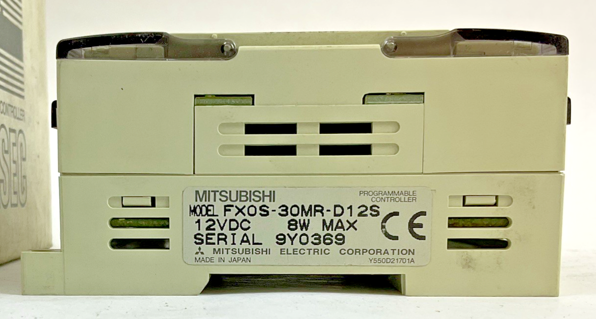 MITSUBISHI FX0S-30MR-D12S PROGRAMMABLE CONTROLLER 12VDC 8W