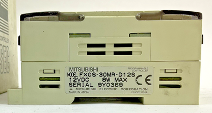 MITSUBISHI FX0S-30MR-D12S PROGRAMMABLE CONTROLLER 12VDC 8W