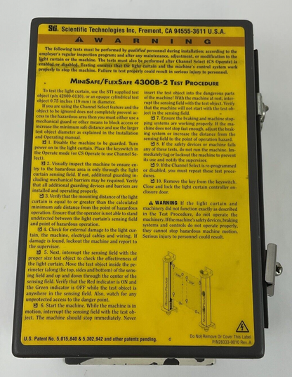 STI MS4340BW-AC1-15X-05R-U SAFETY SCREEN CONTROLLER MS43-BW-AC1
