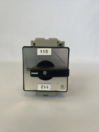 ALLEN BRADLEY 194-A25-3753 DISCONNECT SWITCH 25A 600VAC SER B 10HP
