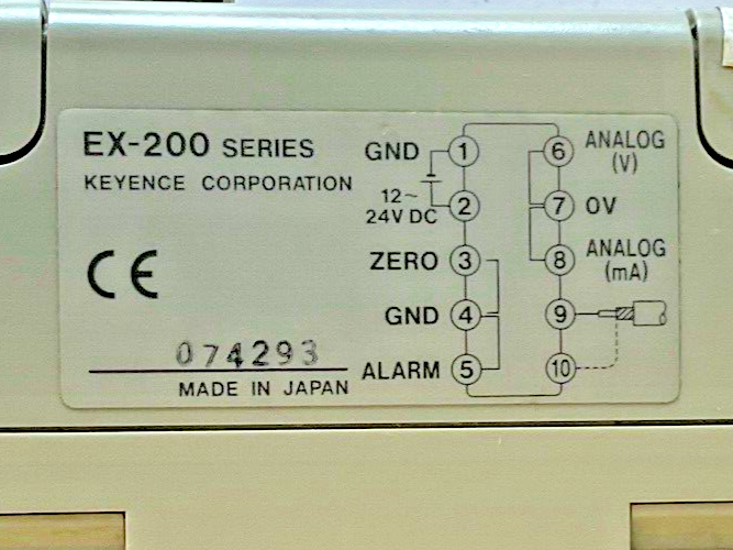 KEYENCE EX-202 POWER SENSOR 24VDC