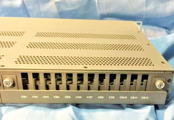 E-T-A X1180R 1U POWER DISTRIBUTION SYSTEM X1180R-500-0558-2-120X120-19-048 72VDC