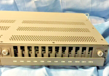 E-T-A X1180R 1U POWER DISTRIBUTION SYSTEM X1180R-500-0558-2-120X120-19-048 72VDC