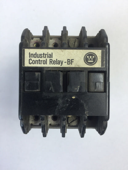 WESTINGHOUSE BF12F INDUSTRIAL CONTROL RELAY 300V 10A COIL 120V 60CY 110V 50CY