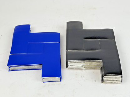 MIGHTY LINE TAPE - BOX of 78 T'S - (48) BLACK T, (30) BLUE T - ASSORTED 6"X6"X2"