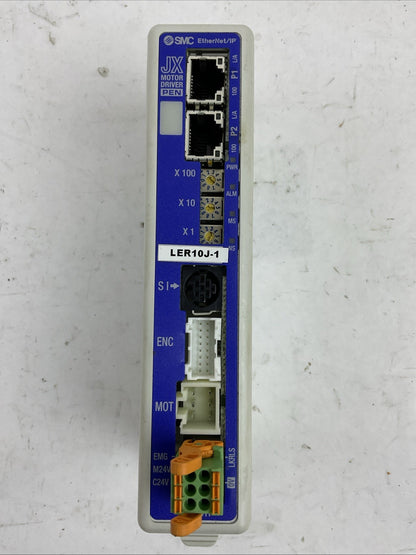 SMC JXC918-BCLER10J-1 ETHERNET/IP ELECTRIC ACTUATOR CONTROLLER 24VDC