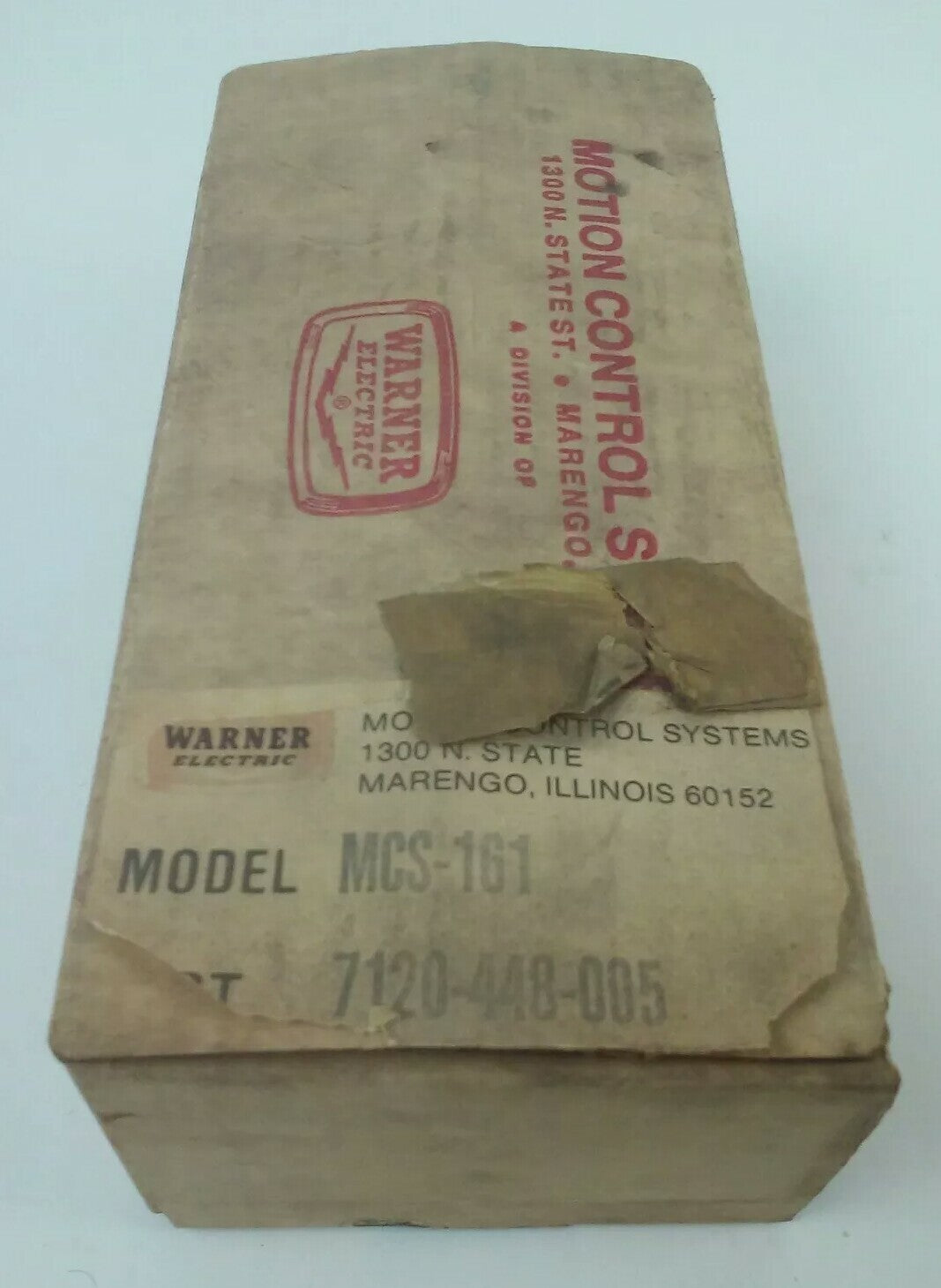 WARNER ELECTRIC MCS-161 PHOTOSCANNER PHOTOELECTRIC CONTROL 7120-448-005