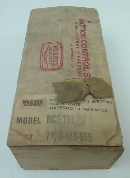 WARNER ELECTRIC MCS-161 PHOTOSCANNER PHOTOELECTRIC CONTROL 7120-448-005