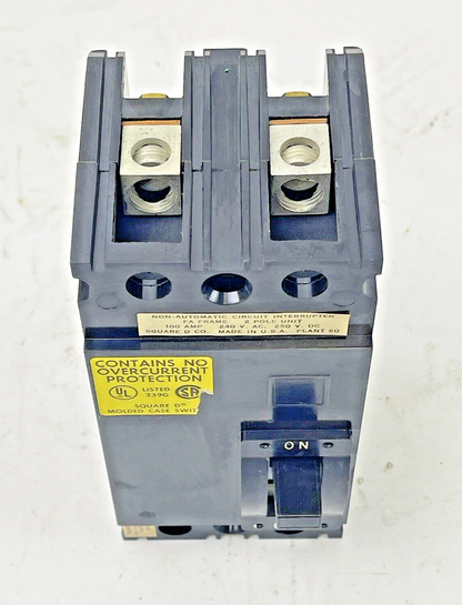 SQUARE D - FAL 22000 - NON-AUTOMATIC CIRCUIT BREAKER - 100A/2 POLE/ 240 VAC -NEW
