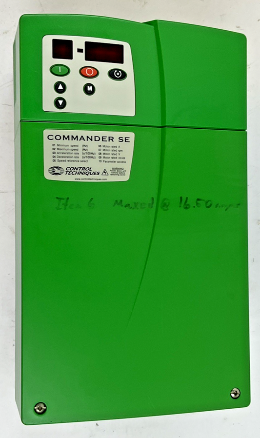 CONTROL TECHNIQUES FREQUENCY CONVERTER SE34400750 10HP 480V
