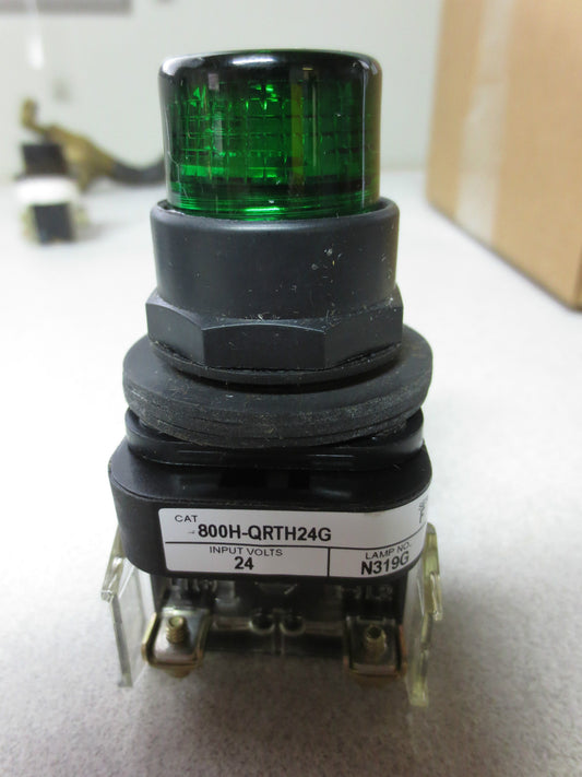 ALLEN-BRADLEY 800H-QRTH24G GREEN PUSH-TO-TEST BUTTON 24V