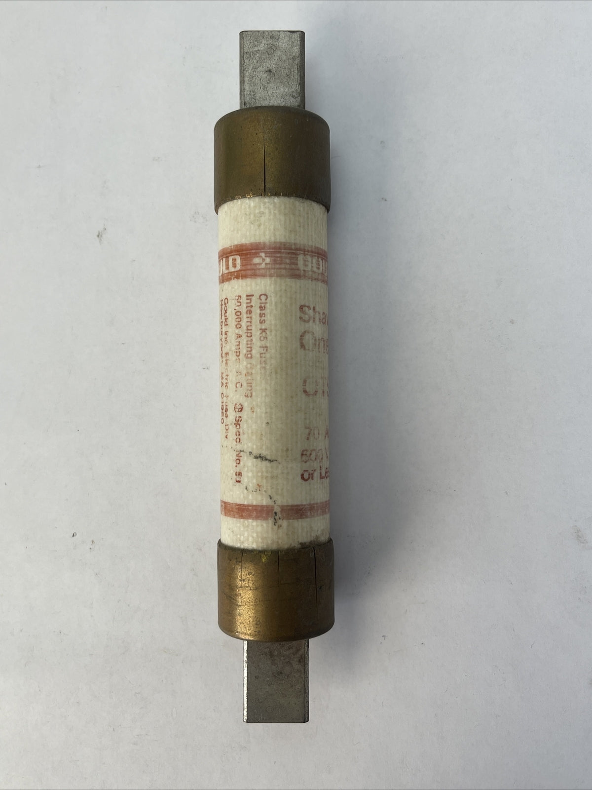 GOULD SHAWMUT OTS70 ONE-TIME FUSE 70AMP 600VAC (LOT OF 6)