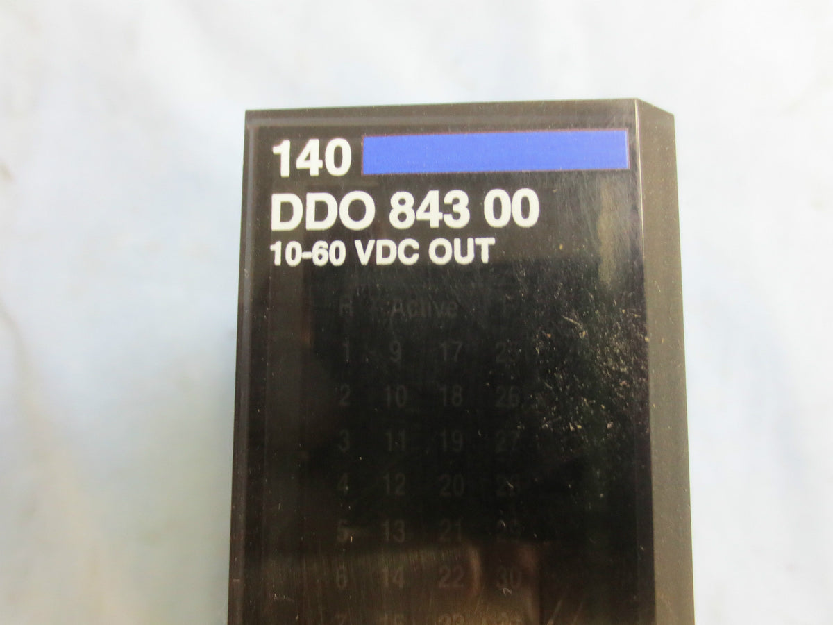 MODICON SCHNEIDER AUTOMATION 140 DDO 843 00 10-60 VDC OUTPUT MODULE