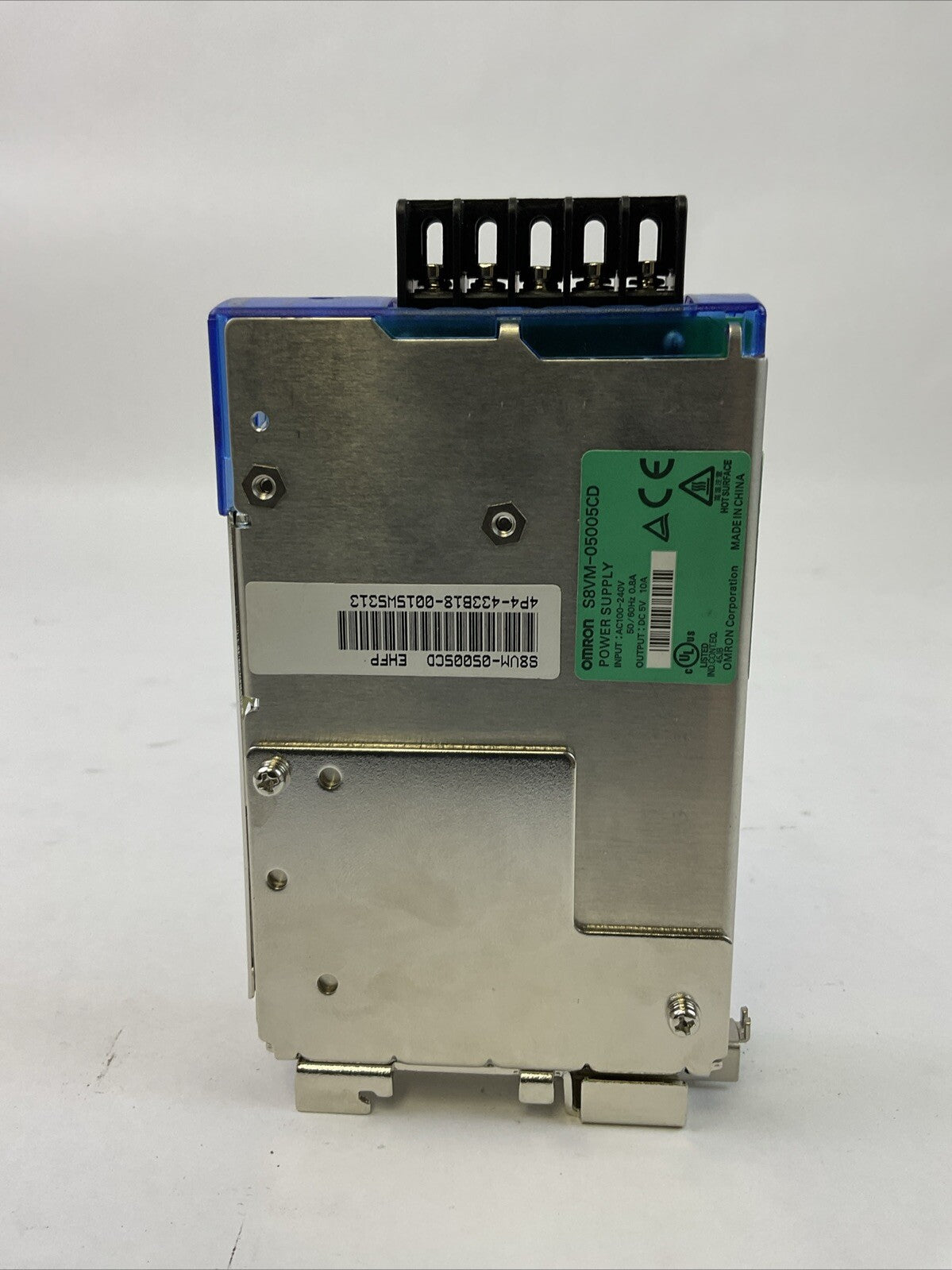 OMRON S8VM-05005CD POWER SUPPLY OUTPUT 5VDC 10A INPUT 100-240VAC
