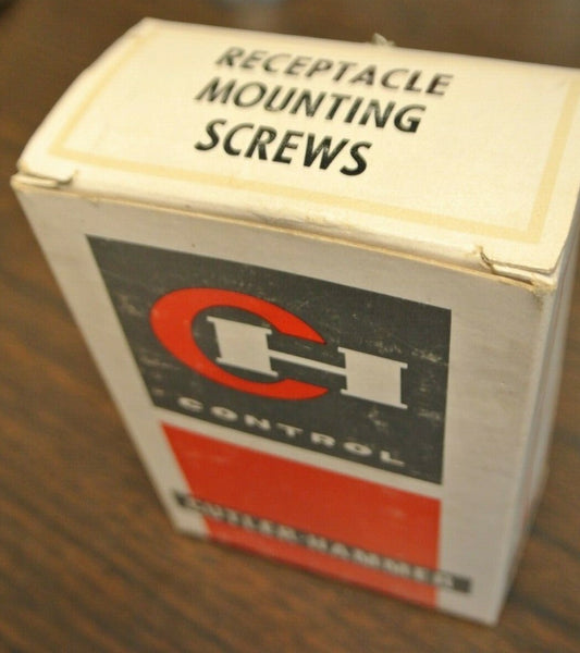 BOX of 50 CUTLER-HAMMER RECEPTACLE MOUNTING SCREWS / NEW SURPLUS