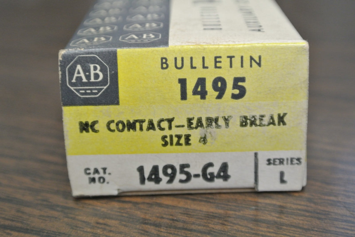 ALLEN-BRADLEY 1495-G4 AUXILIARY CONTACT / N.C. / EARLY BREAK / SIZE 4 / NEW SURP