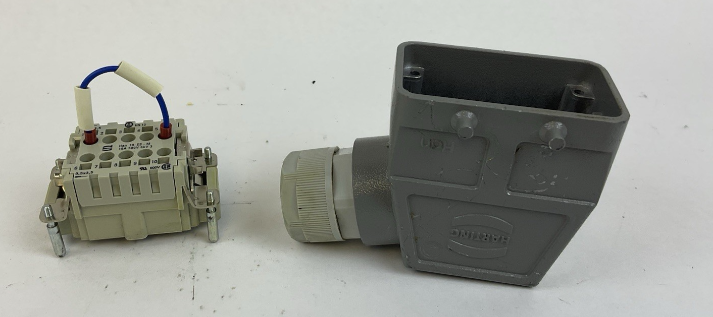 HARTING HAN 10ES-M INDUSTRIAL MALE CONNECTOR 16 A 500 V HAN10ESM
