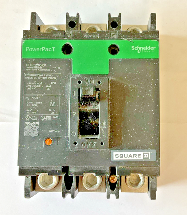 SQUARE D QDL32200RP CIRCUIT BREAKER 200A 50/60HZ