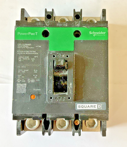 SQUARE D QDL32200RP CIRCUIT BREAKER 200A 50/60HZ