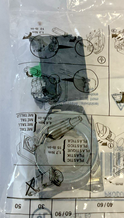 ALLEN BRADLEY 800F-MX10 CONTACT CARTRIDGE W/LATCH SER.A ***LOTOF2***