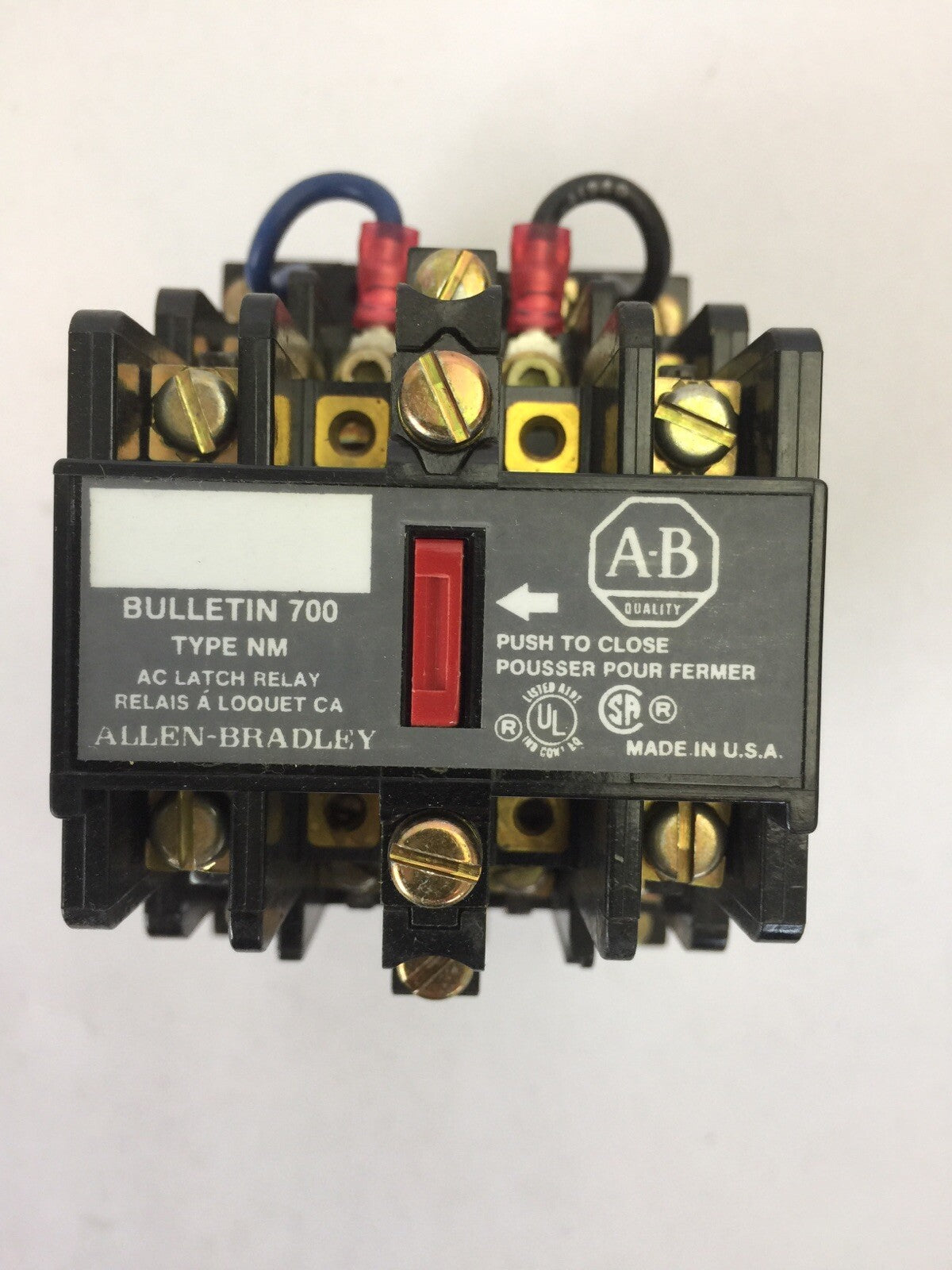 ALLEN BRADLEY 700-NM400A1 SER E AC RELAY 95AB86 COIL 120V 60HZ 110V 50HZ