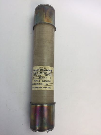 ALLIS-CHALMERS 48FM3X-4 CURRENT LIMITING FUSE 2400/4800V CURRENT DESIGNATION: 3X