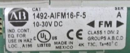ALLEN-BRADLEY 1492-AIFM16-F-5 - ANALOG INTERFACE MODULE - 10-30VDC