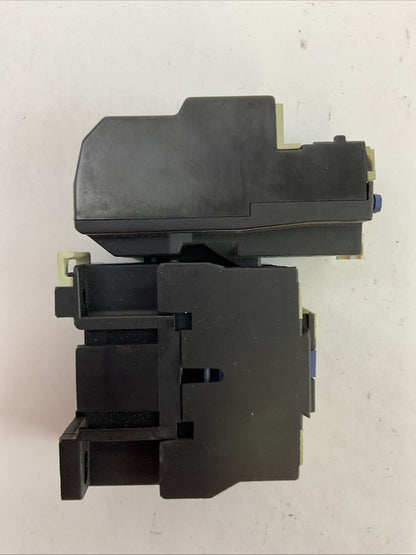TELEMECHANIQUE STARTER (LC1 D1210 CONTACTOR 600VAC COIL 120V + LR2 D1310 4-6A)