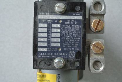 ALLEN-BRADLEY 810-A04CR Ser. B MAGNETIC OVERLOAD RELAY 600V 6A AC/DC NEW SURPLUS