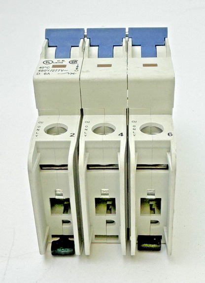 ALLEN-BRADLEY - 1489-A3D060 SER. A - CIRCUIT BREAKER - 3 P, 6 A, 277 V
