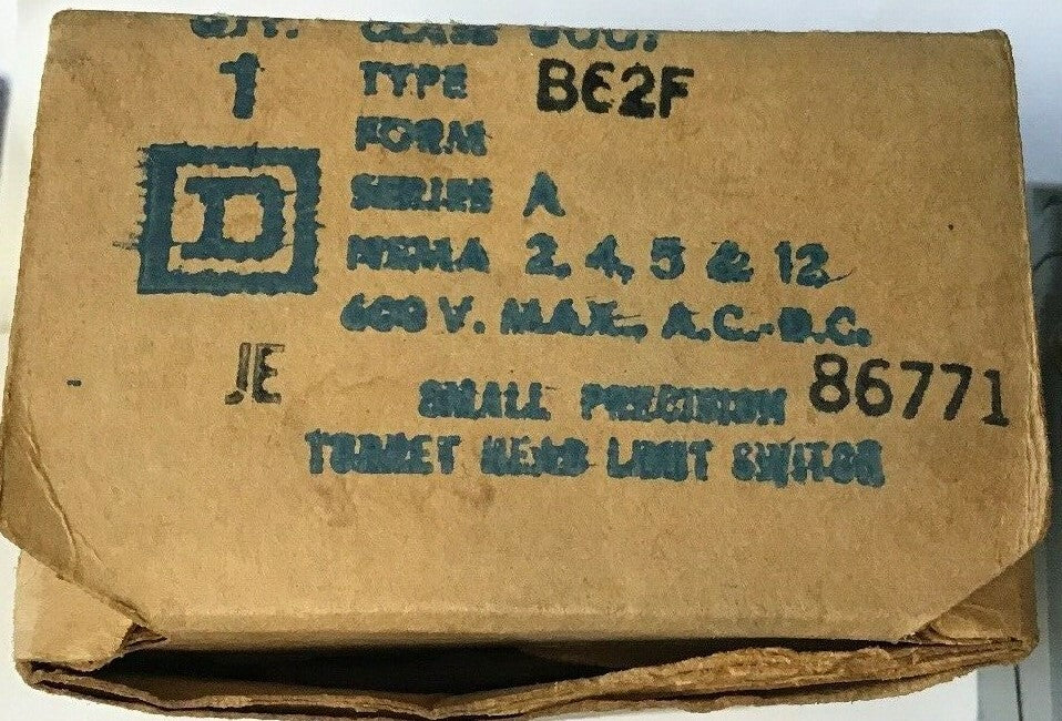 SQUARE D 9007 B62F TURRET HEAD LIMIT SWITCH SER. A