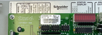 TAC SCHNEIDER ELECTRIC CSI SYSTEM MR632C MICRO REGULATOR CONTROL BOARD 330685-01