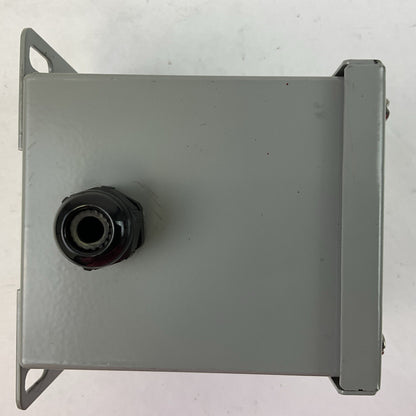 SCE SCE-1PBX ENCLOSURE TYPE 12, 4 IDEC ABD110N-Y PUSH BUTTON