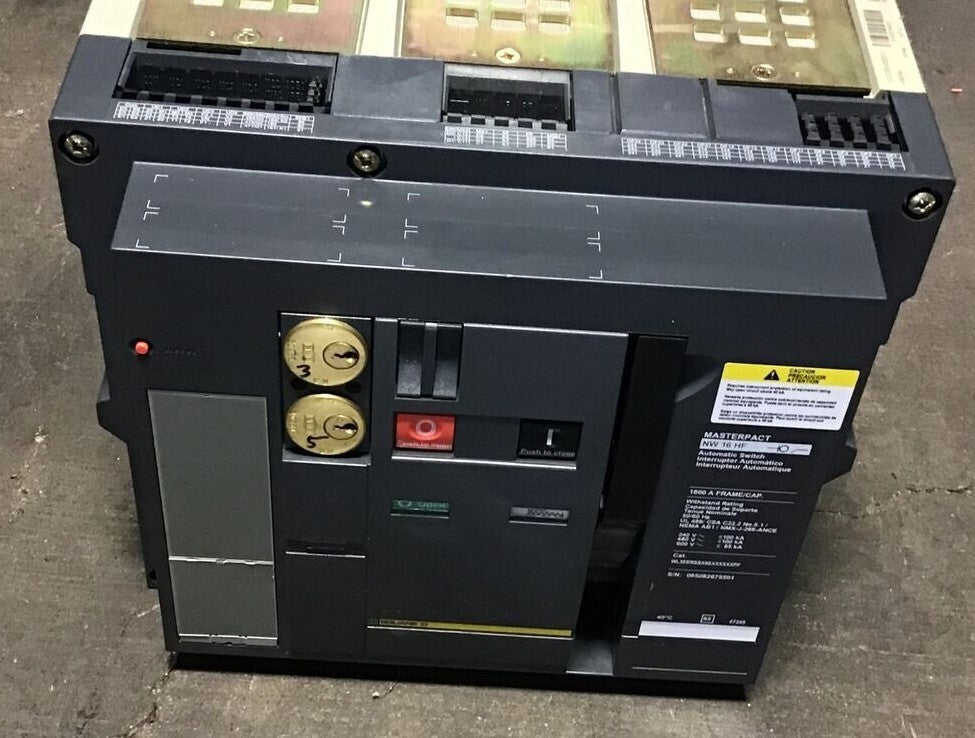SQUARE D WL3EERSSX9SXXXXXXPF MASTERPACT CIRCUIT BREAKER 1600A NW 16 HF 600VAC