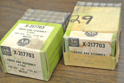 ALLEN-BRADLEY X-217703 TYPE BX RELAY CROSS BAR ASSEMBLY / 4-POLE / NEW SURPLUS