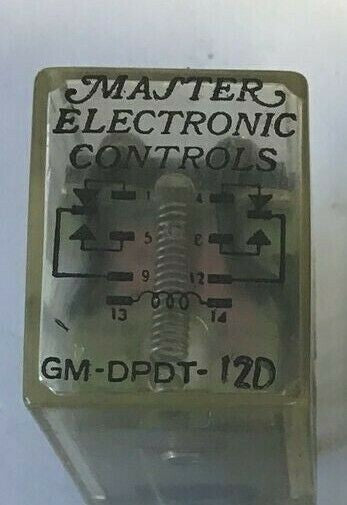 MASTER ELECTRONICS GM-DPDT-12D RELAY 24VAC***LOTOF4***