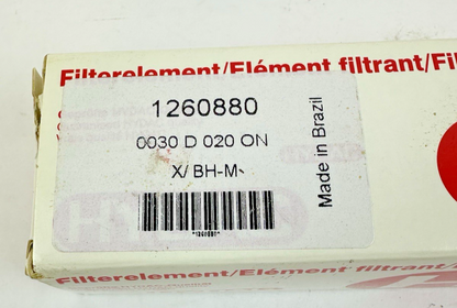 HYDAC 1260880 FILTER ELEMENT 0030 D 020 ON