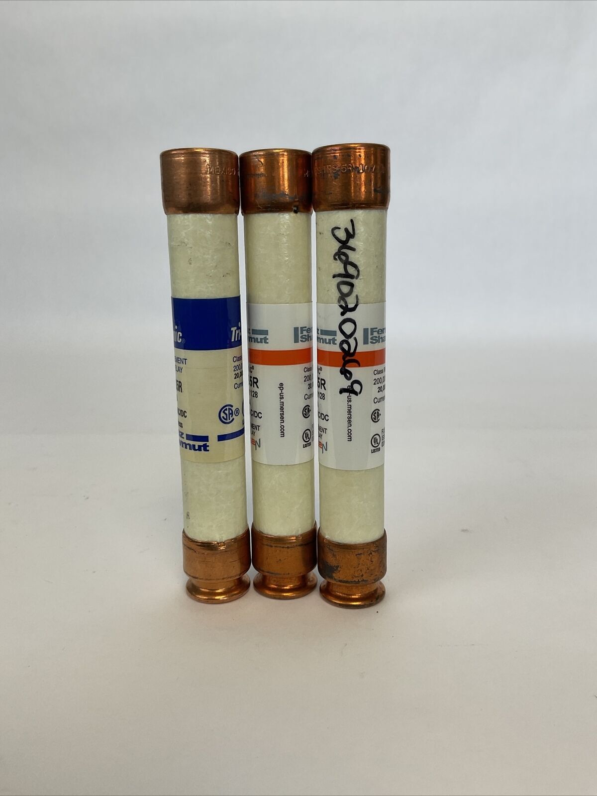 FERRAZ SHAWMUT TRS5R 5A 600V TRI-ONIC FUSE DUAL ELEMENT TIME DELAY (LOT OF 3)