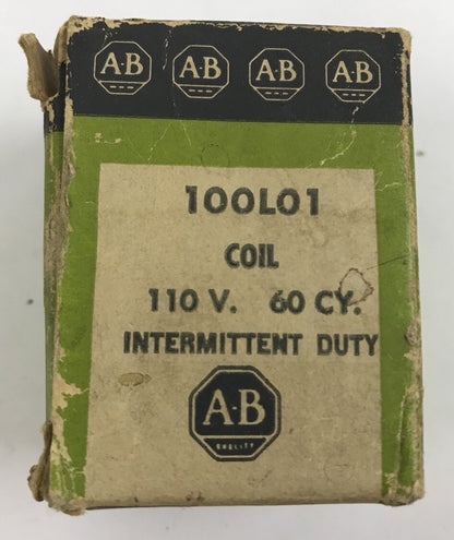 ALLEN-BRADLEY, 100L01, COIL, 110V, 60 CY, INTERMITTENT DUTY, NEW