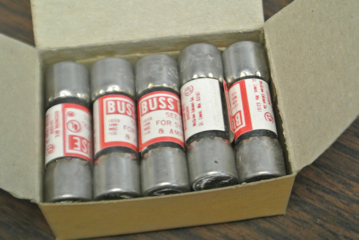 BOX of 10 / BUSS BBS4/10 MIDGET FUSE / 4/10A / 600V / NEW SURPLUS / BBS 4/10
