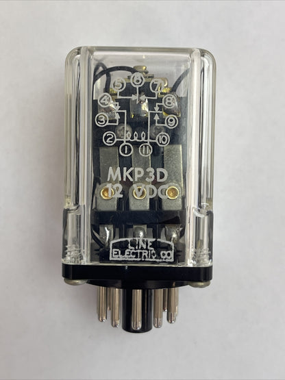 LINE ELECTRIC MKP3D RELAY 12VDC