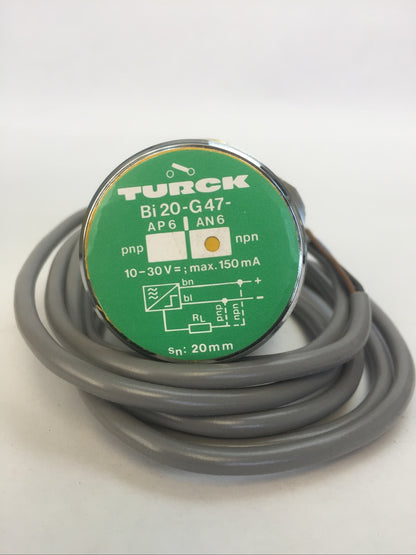 TURCK BI20-G47-AN6 PROXIMITY SENSOR 10-30VDC 150mA