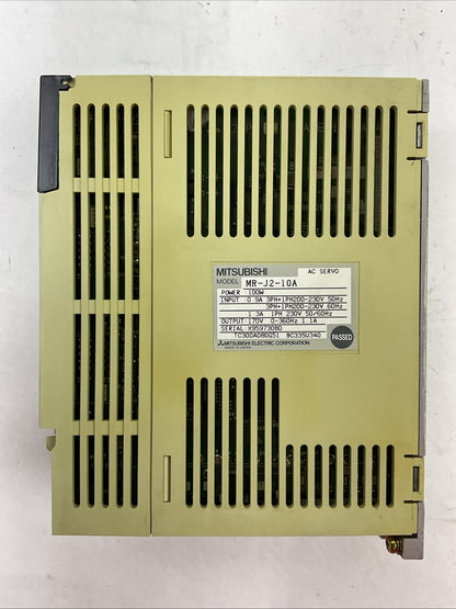 MITSUBISHI MR-J2-10A AC SERVO DRIVE 100W OUTPUT 170V 1.1A INPUT 3PH+1PH 200-230V