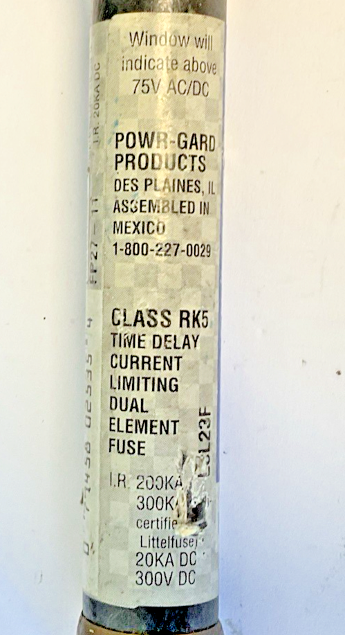 LITTELFUSE FLSR 12 ID INDICATOR FUSE 75-600VAC 12A ***LOTOF3***